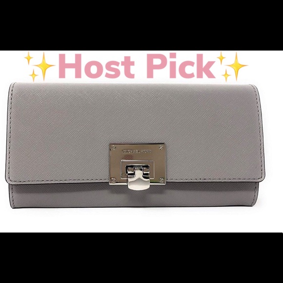 Michael Kors Handbags - 🥳SALE🥳 Authentic MK pearl grey carryall wallet